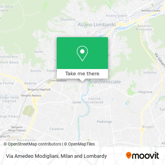 Via Amedeo Modigliani map