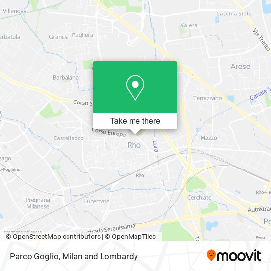 Parco Goglio map