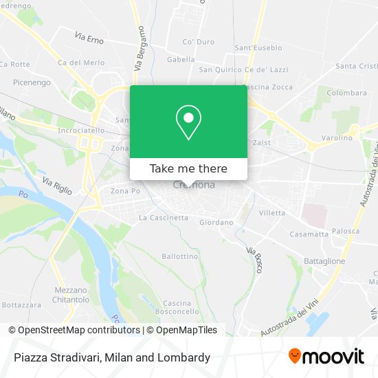 Piazza Stradivari map