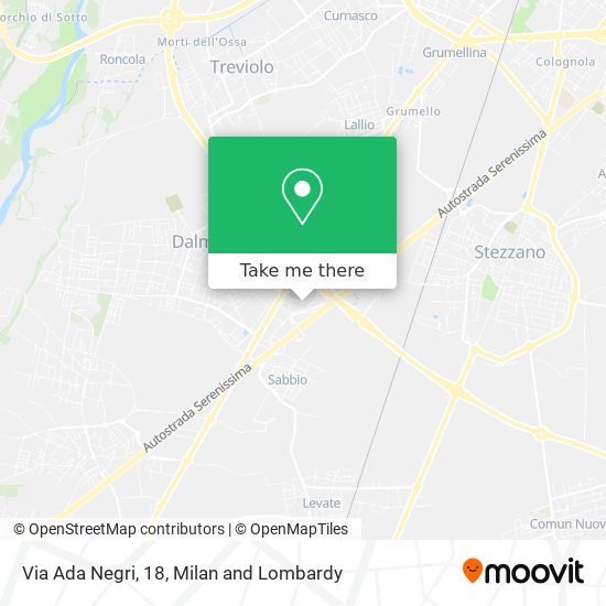 Via Ada Negri, 18 map
