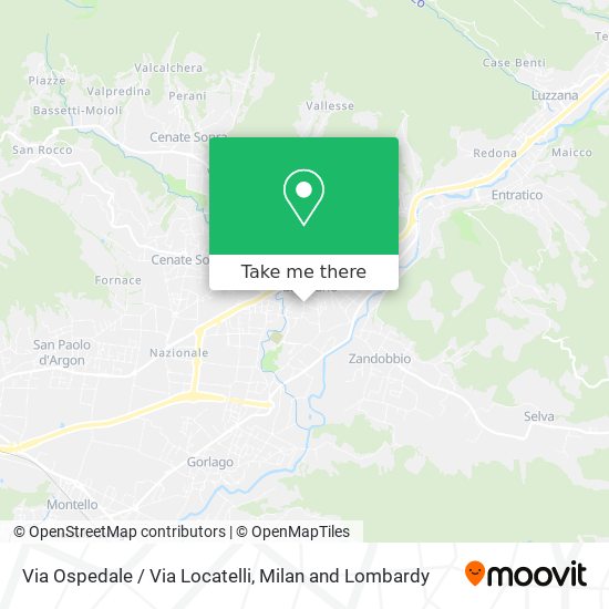Via Ospedale / Via Locatelli map