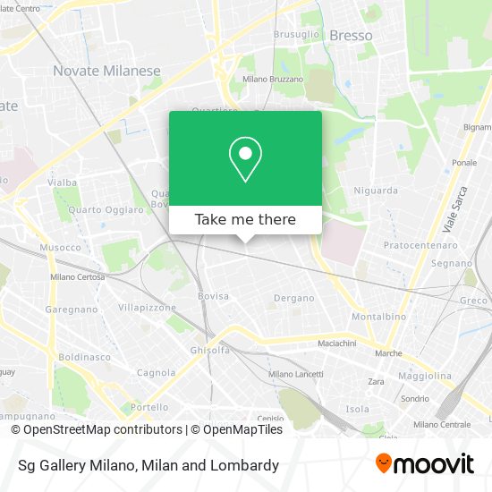 Sg Gallery Milano map