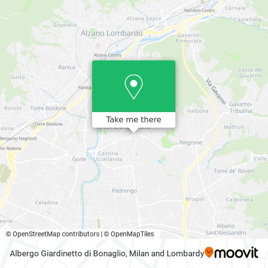 Albergo Giardinetto di Bonaglio map