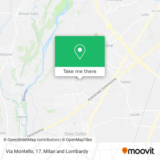 Via Montello, 17 map
