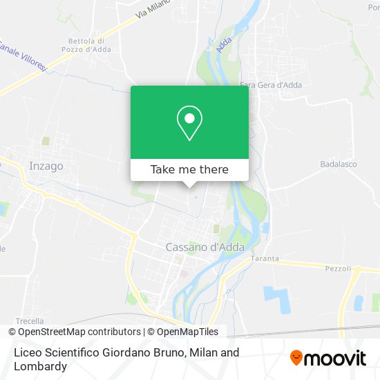 Liceo Scientifico Giordano Bruno map