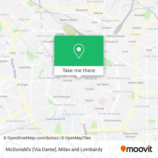 McDonald's (Via Dante) map