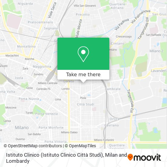 Istituto Clinico (Istituto Clinico Città Studi) map