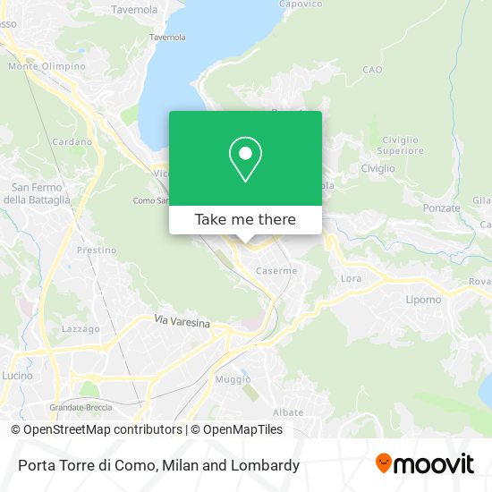 Porta Torre di Como map