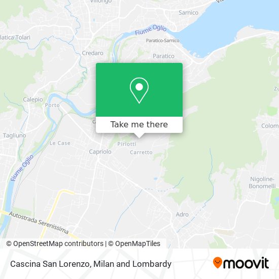 Cascina San Lorenzo map