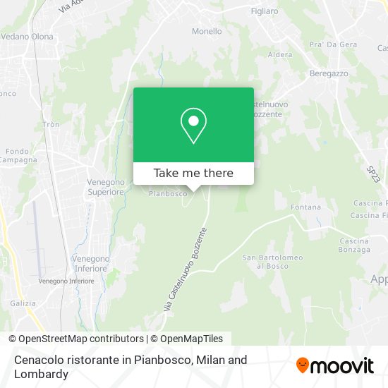 Cenacolo ristorante in Pianbosco map