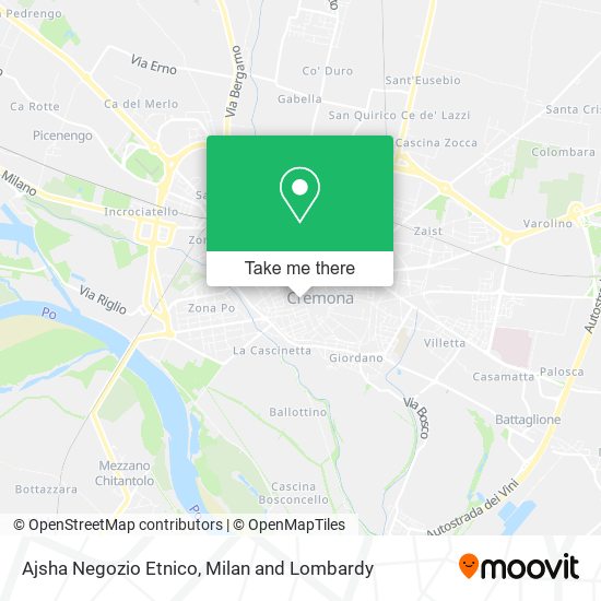 Ajsha Negozio Etnico map