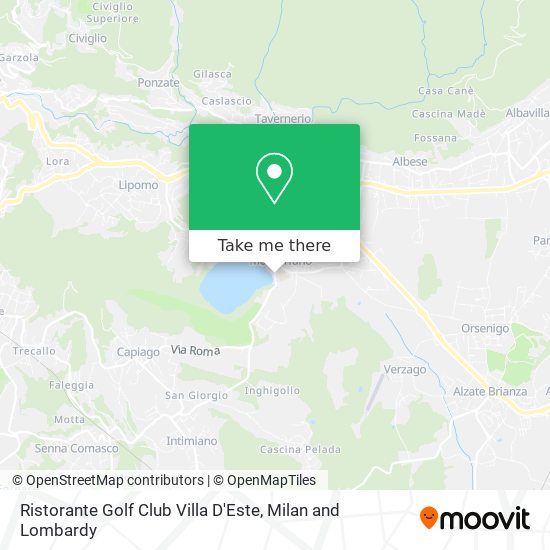 Ristorante Golf Club Villa D'Este map