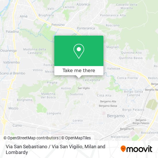 Via San Sebastiano / Via San Vigilio map