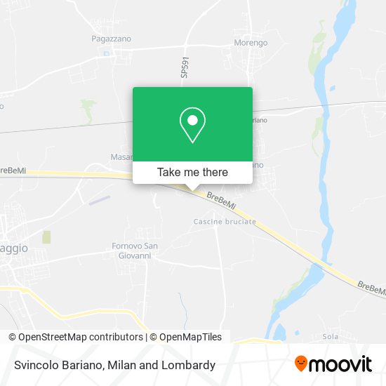 Svincolo Bariano map