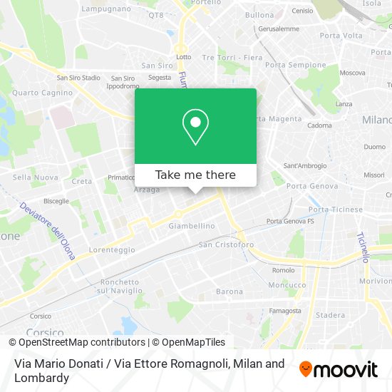 Via Mario Donati / Via Ettore Romagnoli map