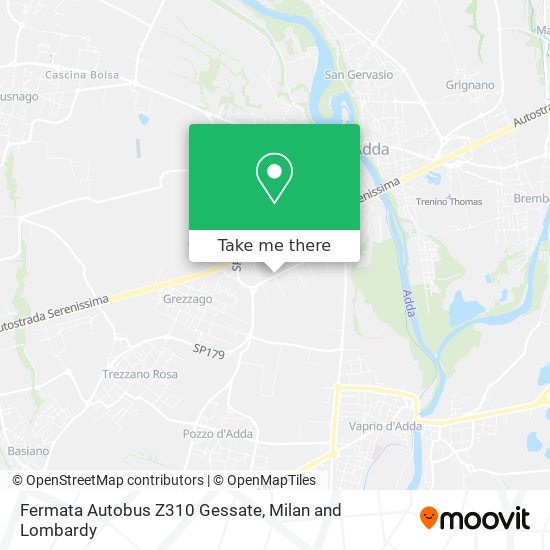 Fermata Autobus Z310 Gessate map
