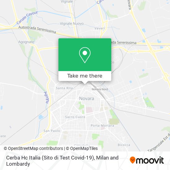 Cerba Hc Italia (Sito di Test Covid-19) map