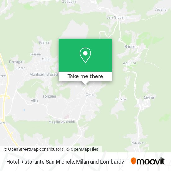 Hotel Ristorante San Michele map