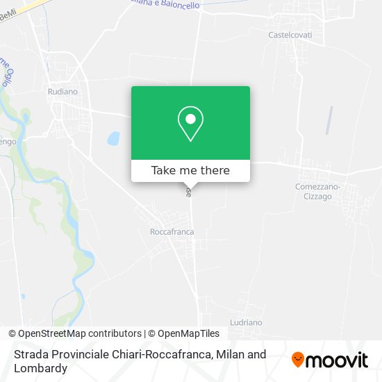 Strada Provinciale Chiari-Roccafranca map