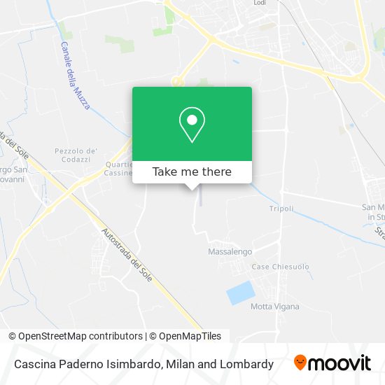 Cascina Paderno Isimbardo map