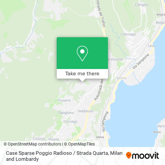Case Sparse Poggio Radioso / Strada Quarta map