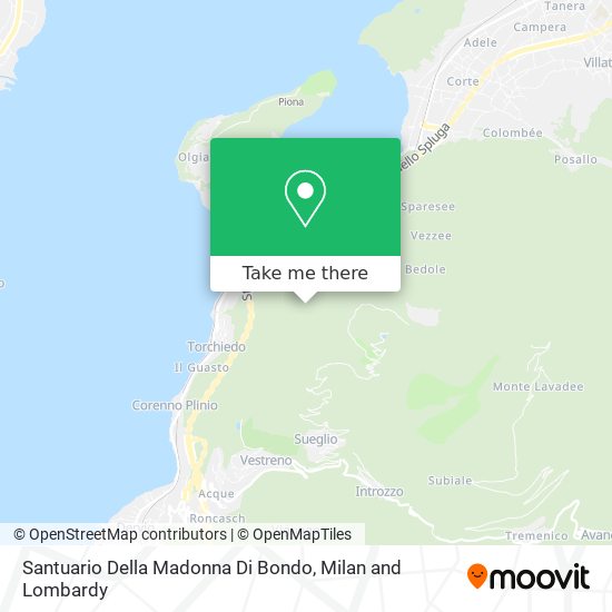 Santuario Della Madonna Di Bondo map