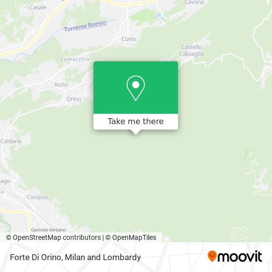 Forte Di Orino map