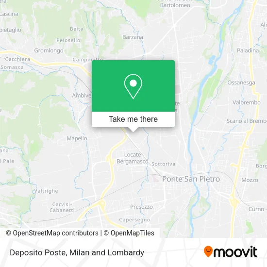 Deposito Poste map
