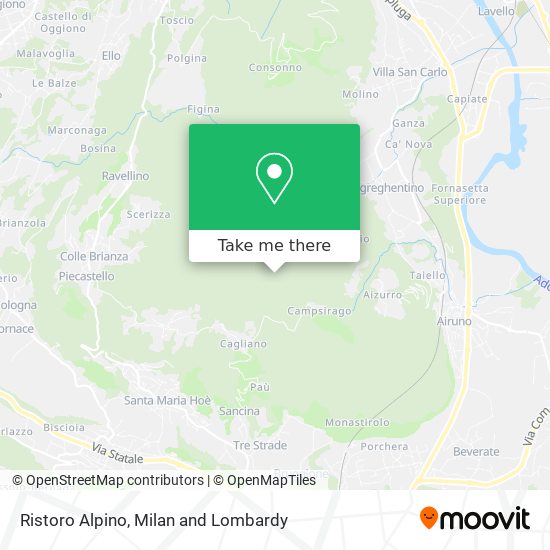 Ristoro Alpino map
