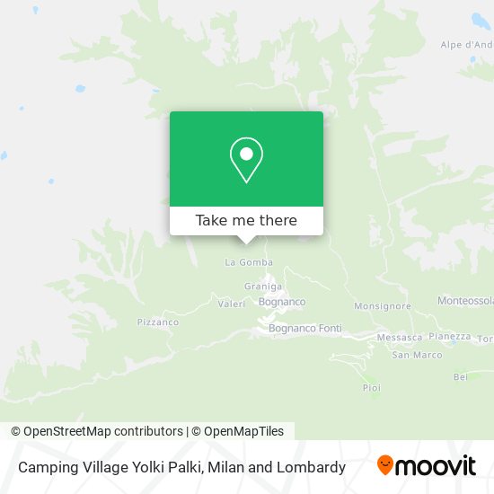 Camping Village Yolki Palki map