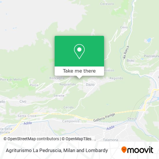 Agriturismo La Pedruscia map