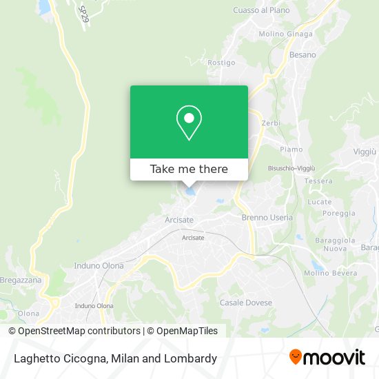 Laghetto Cicogna map