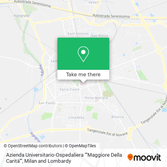 Azienda Universitario-Ospedaliera ""Maggiore Della Carità"" map