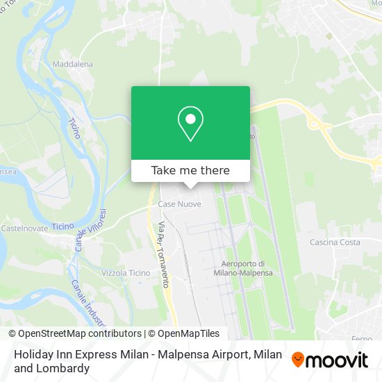 How to get to Holiday Inn Express Milan - Malpensa Airport in Somma  Lombardo by Bus, Train or Metro?