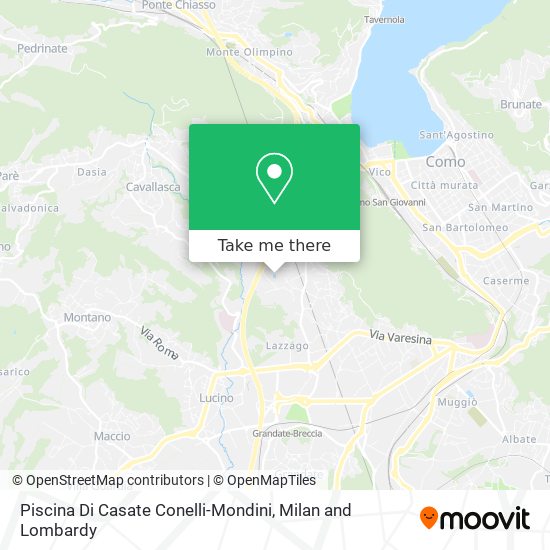 Piscina Di Casate Conelli-Mondini map
