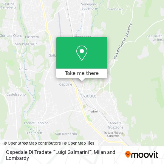 Ospedale Di Tradate ""Luigi Galmarini"" map