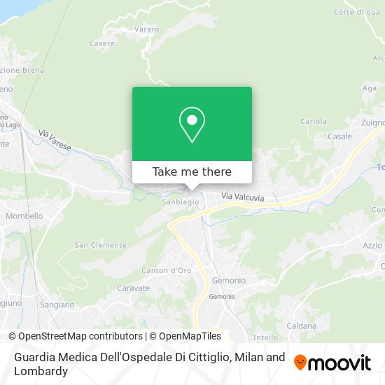 Guardia Medica Dell'Ospedale Di Cittiglio map