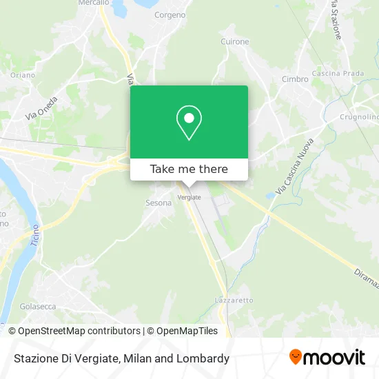 Stazione Di Vergiate map