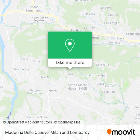 Madonna Delle Caneve map