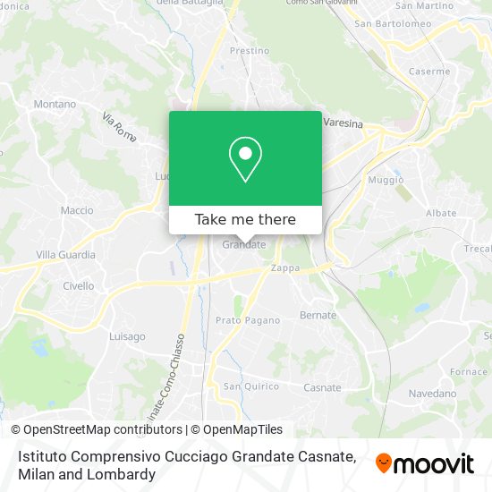 Istituto Comprensivo Cucciago Grandate Casnate map