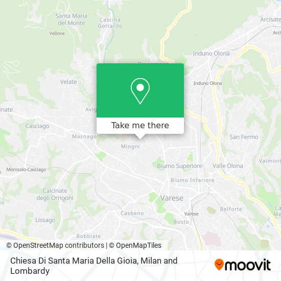 Chiesa Di Santa Maria Della Gioia map