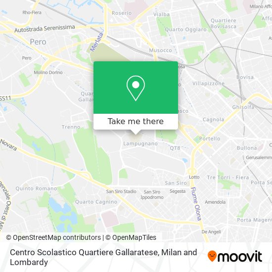Centro Scolastico Quartiere Gallaratese map