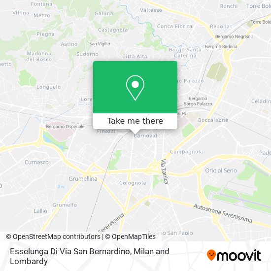 Esselunga Di Via San Bernardino map