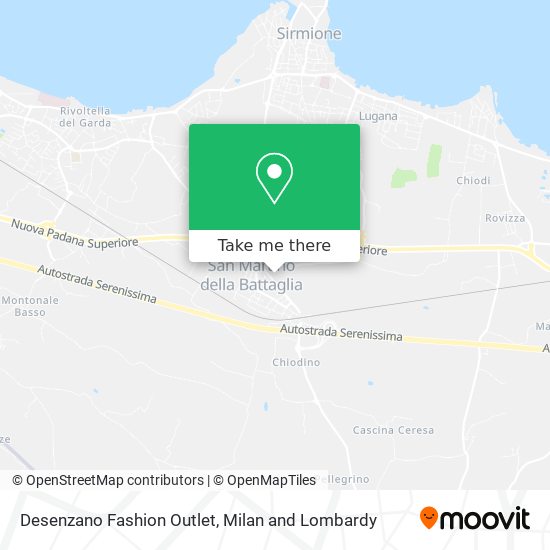 Desenzano Fashion Outlet map
