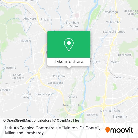 Istituto Tecnico Commerciale ""Maironi Da Ponte"" map