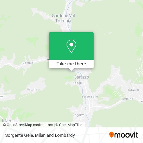 Sorgente Gelè map
