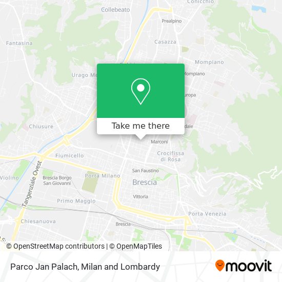 Parco Jan Palach map