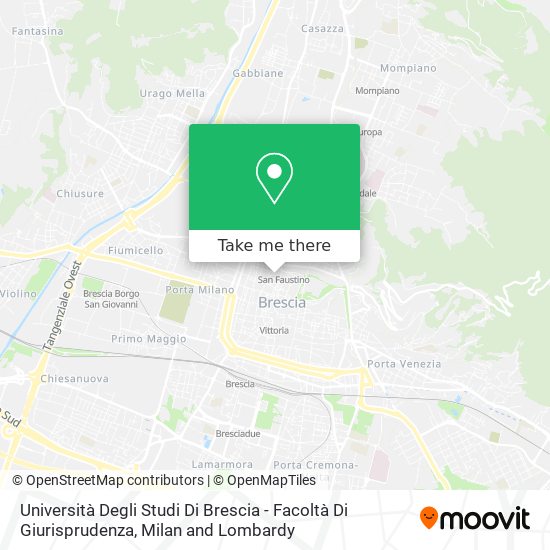 Università Degli Studi Di Brescia - Facoltà Di Giurisprudenza map