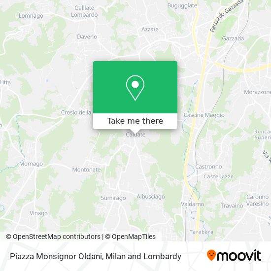 Piazza Monsignor Oldani map