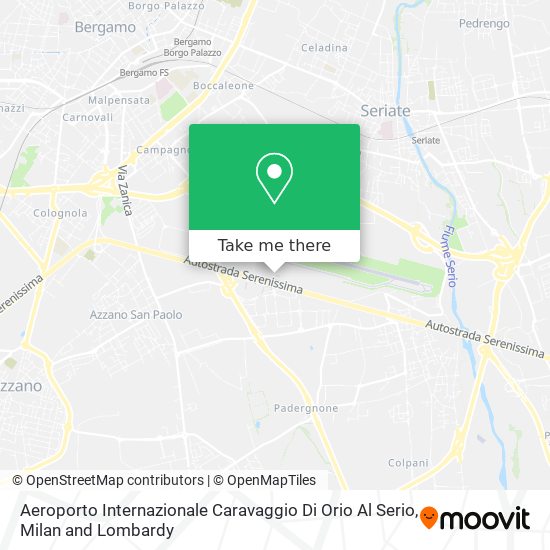 Aeroporto Internazionale Caravaggio Di Orio Al Serio map